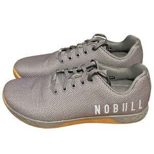 NOBULL Men's Outwork Gray and Gum Training Sneakers Sz 10 SuperFabric Workout